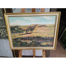 Средна картина масло на платно Испания, двойна рамка - 3653 - КА50